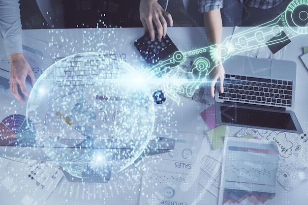 Advanced artificial intelligence consulting and implementation service graphic