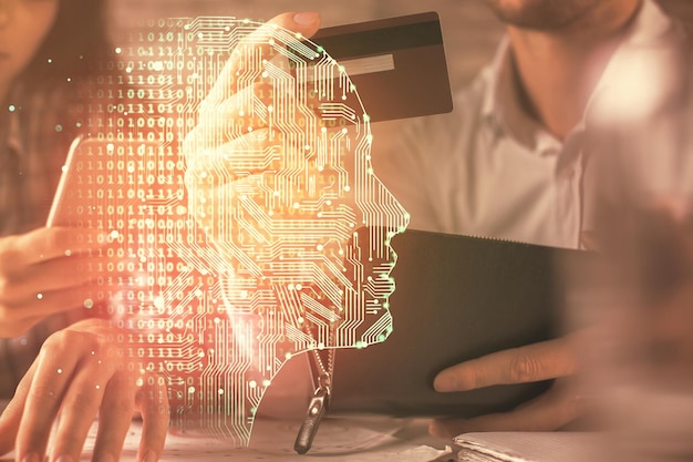 AI machine learning technology icon for digital transformation services in Thailand